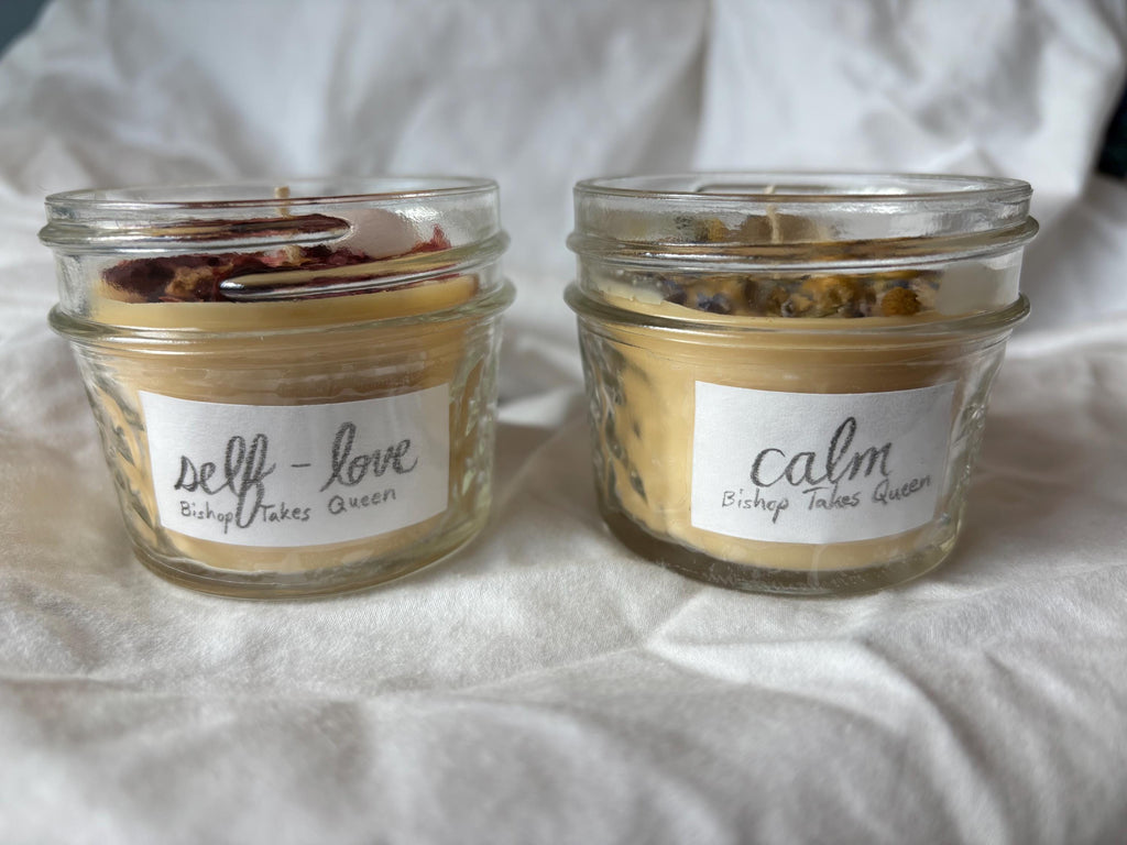 Handmade spell candles - self love, calm