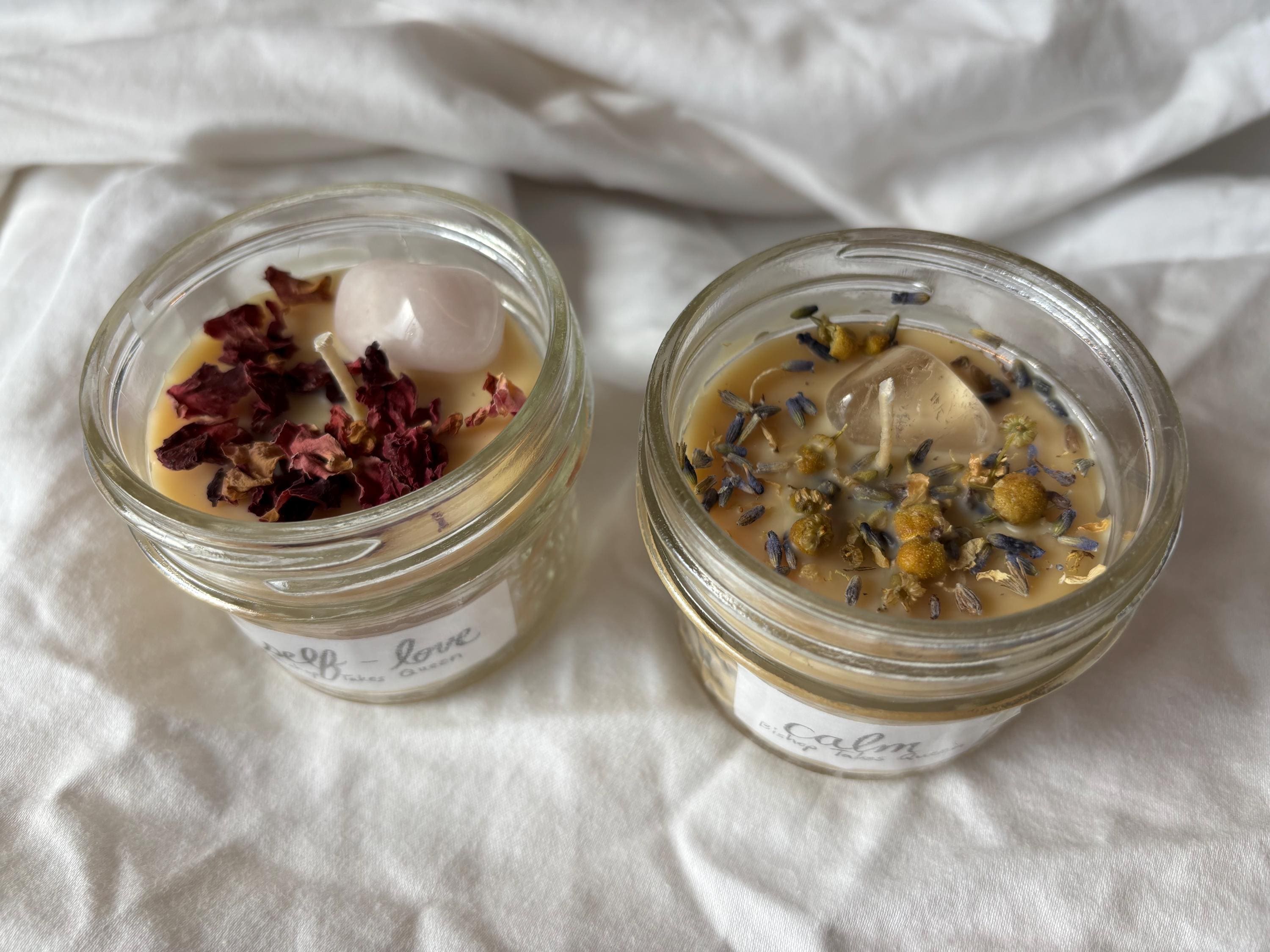Handmade spell candles - self love, calm