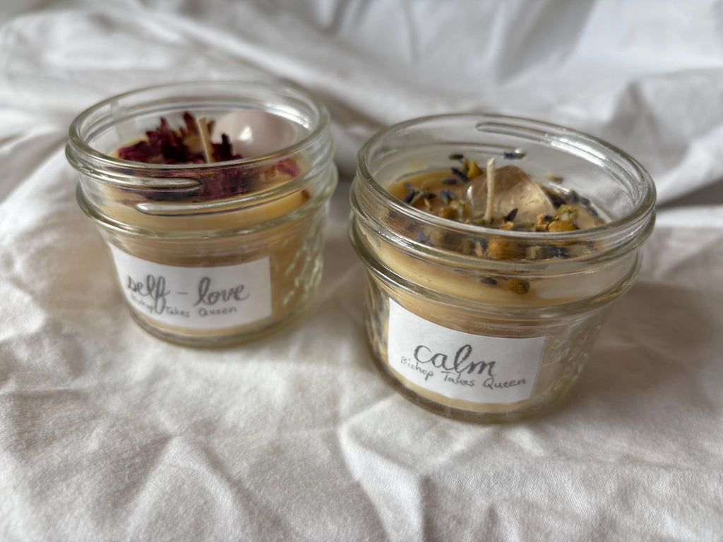 Handmade spell candles - self love, calm